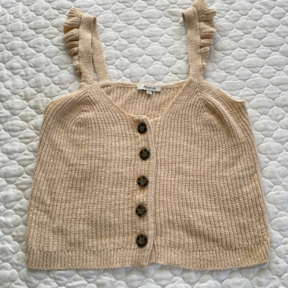 Madewell Sweateresque Mid Tank Top‎ Size XXS